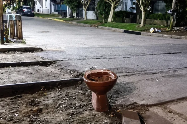 Arte moderno en Guido: ¿Inodoro entre basura?