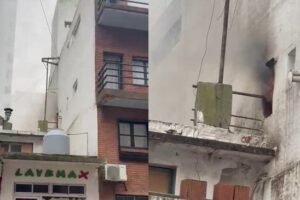 Incendio en el centro de Mar del Plata: edificio evacuado