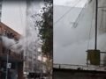 Incendio en edificio: evacuación por balcones