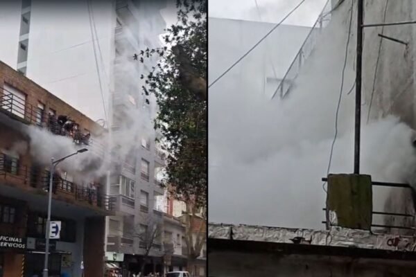 Incendio en edificio: evacuación por balcones